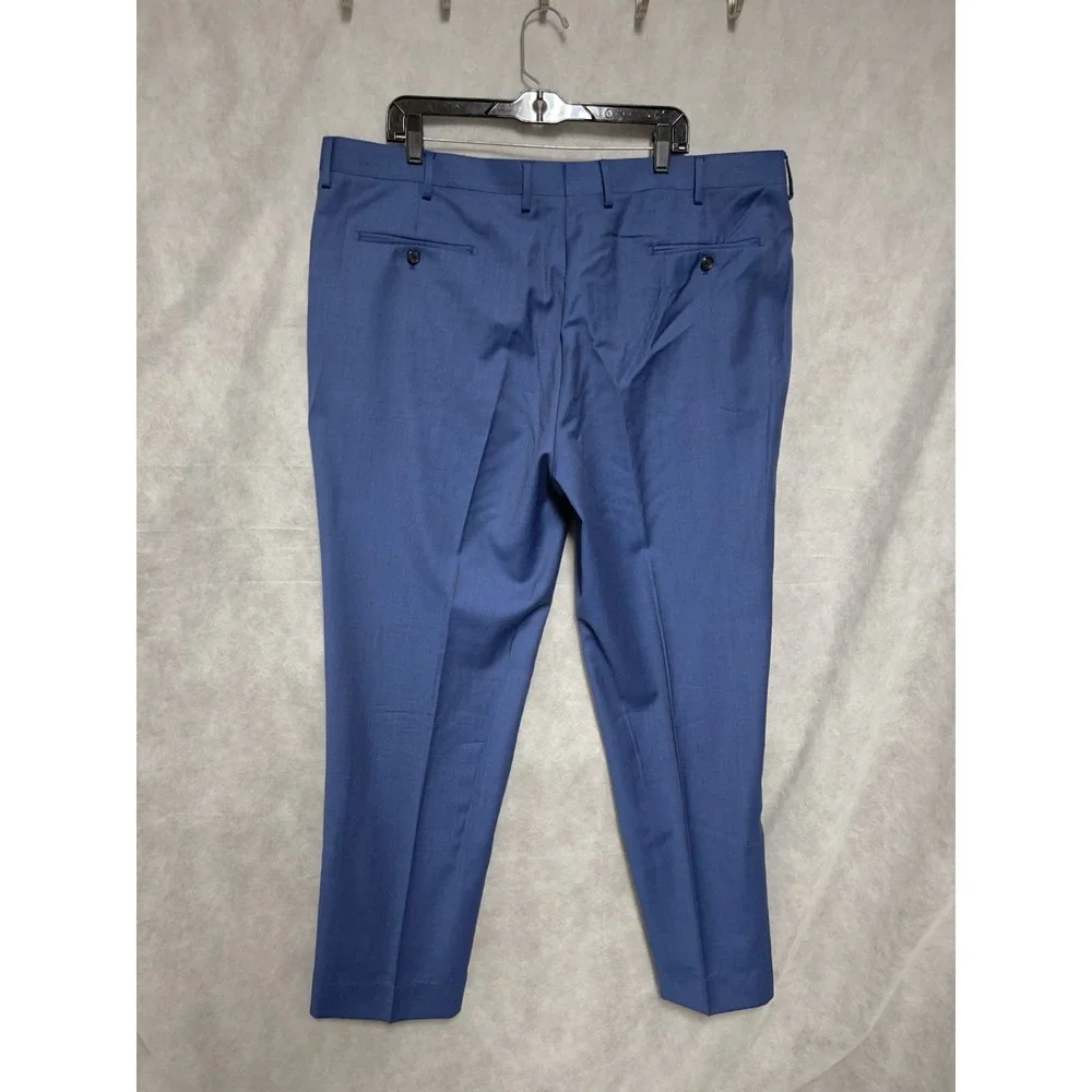 Paul Fredrick Suit Men 54L Blue 2B Classic Super 120 Wool Academia 44x33 P Luxe